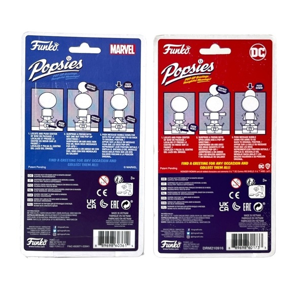 Funko Popsies Disney Spider-Man and Wonder Woman Pop Up Greetings Lot of 2 NEW - Picture 2 of 8